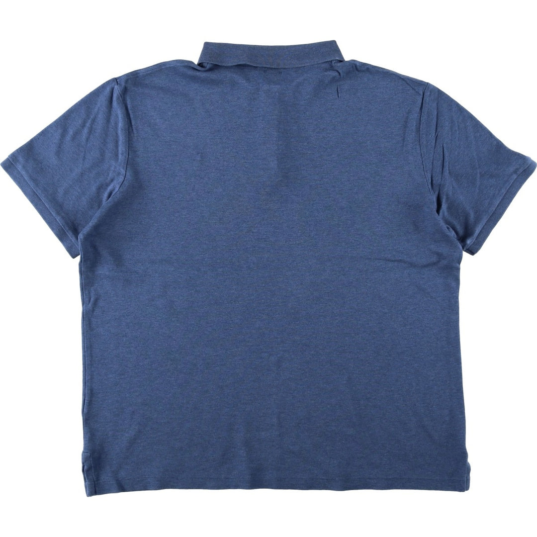 Ralph Lauren POLO RALPH LAUREN CLASSIC FIT short sleeve polo shirt for men size L cotton blue type Vintage Second Hand