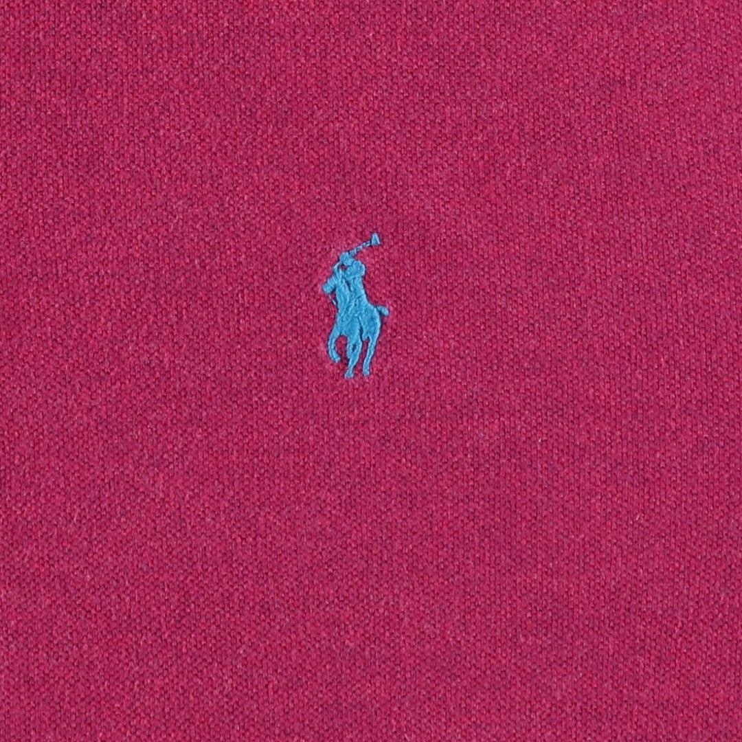 Ralph Lauren POLO RALPH LAUREN CLASSIC FIT short sleeve polo shirt for men size L cotton pink type Vintage Second Hand