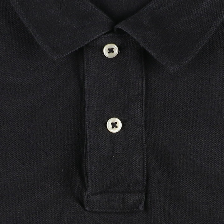 Ralph Lauren POLO RALPH LAUREN CLASSIC FIT short sleeve polo shirt for men size L cotton black type Vintage Second Hand