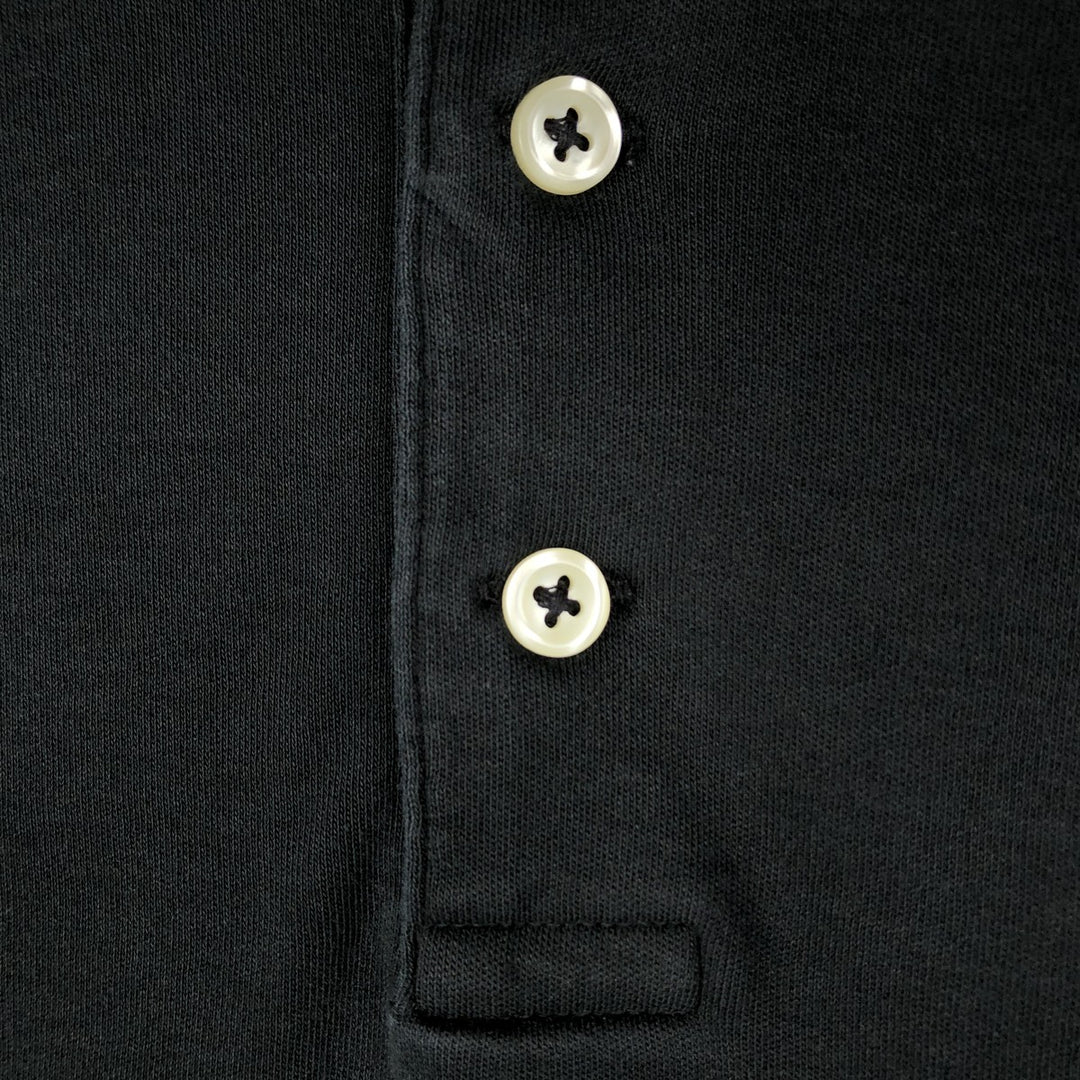 Ralph Lauren POLO RALPH LAUREN CLASSIC FIT short sleeve polo shirt for men size L unclear black type Vintage Second Hand