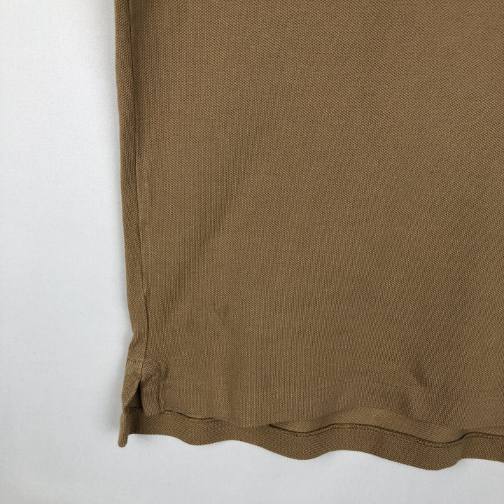Ralph Lauren POLO RALPH LAUREN CLASSIC FIT short sleeve polo shirt, men's size M cotton beige type brown Vintage Second Hand