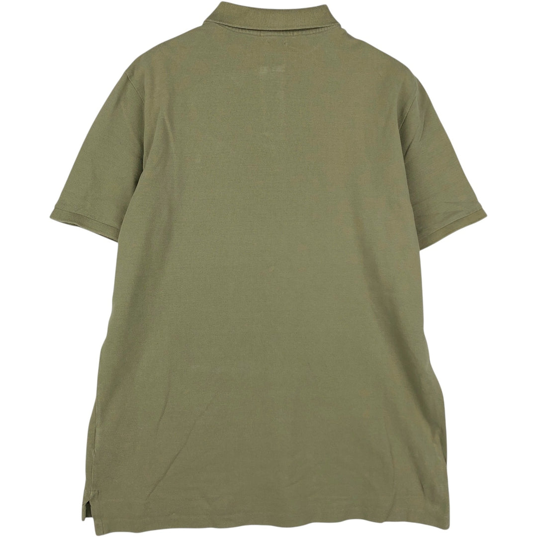Ralph Lauren POLO RALPH LAUREN CLASSIC FIT short sleeve polo shirt for men size L cotton Khaki type sage green Vintage Second Hand