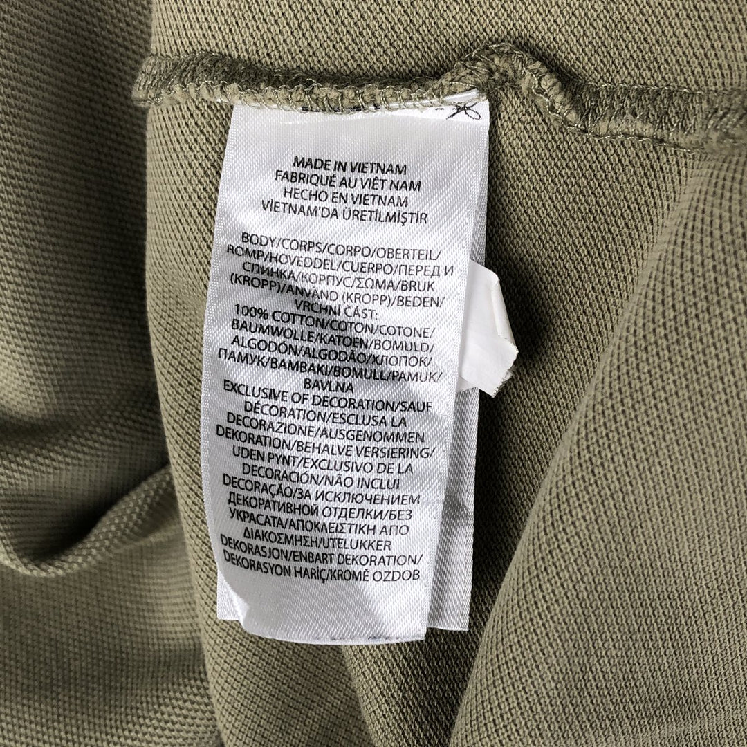 Ralph Lauren POLO RALPH LAUREN CLASSIC FIT short sleeve polo shirt for men size L cotton Khaki type sage green Vintage Second Hand
