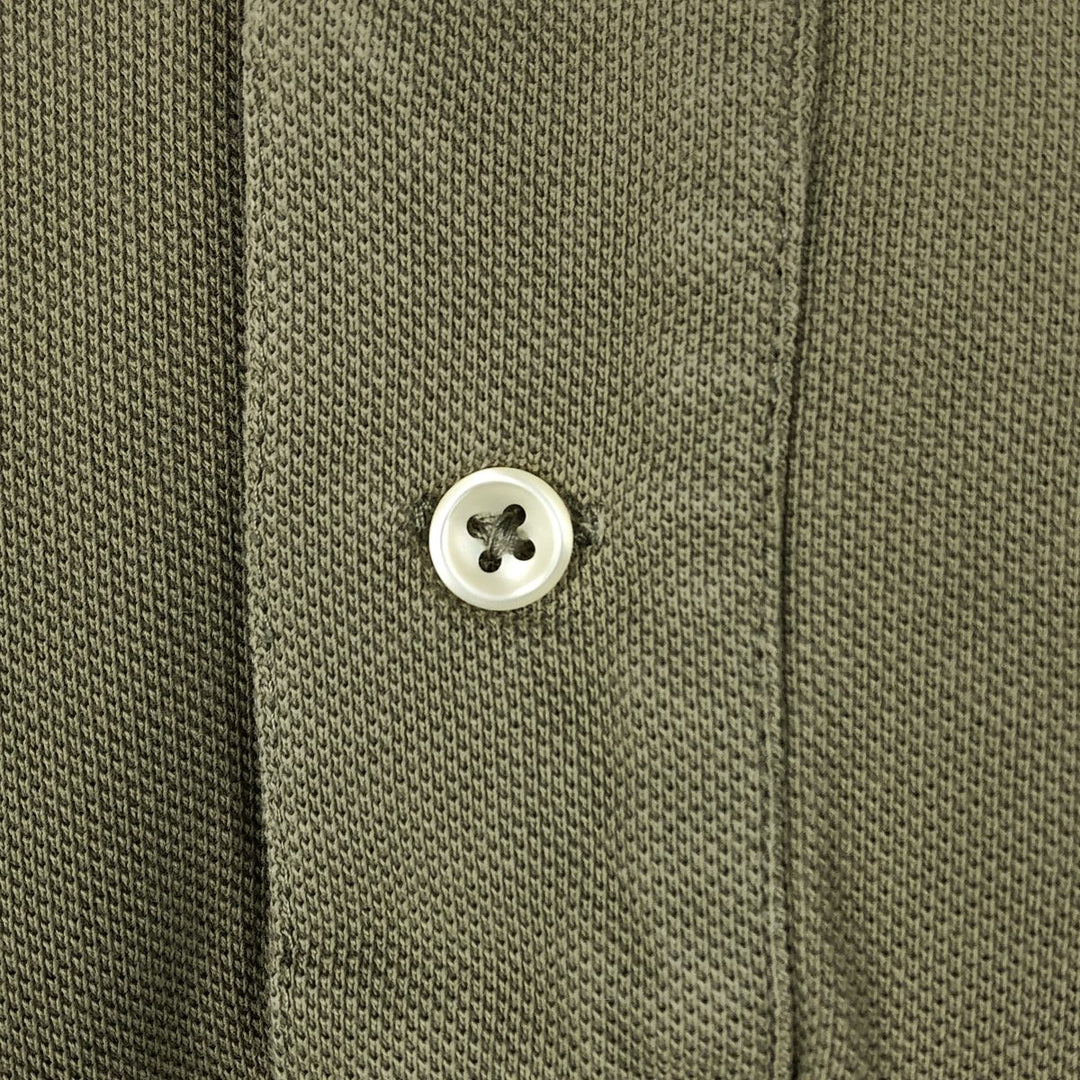 Ralph Lauren POLO RALPH LAUREN CLASSIC FIT short sleeve polo shirt for men size L cotton Khaki type sage green Vintage Second Hand