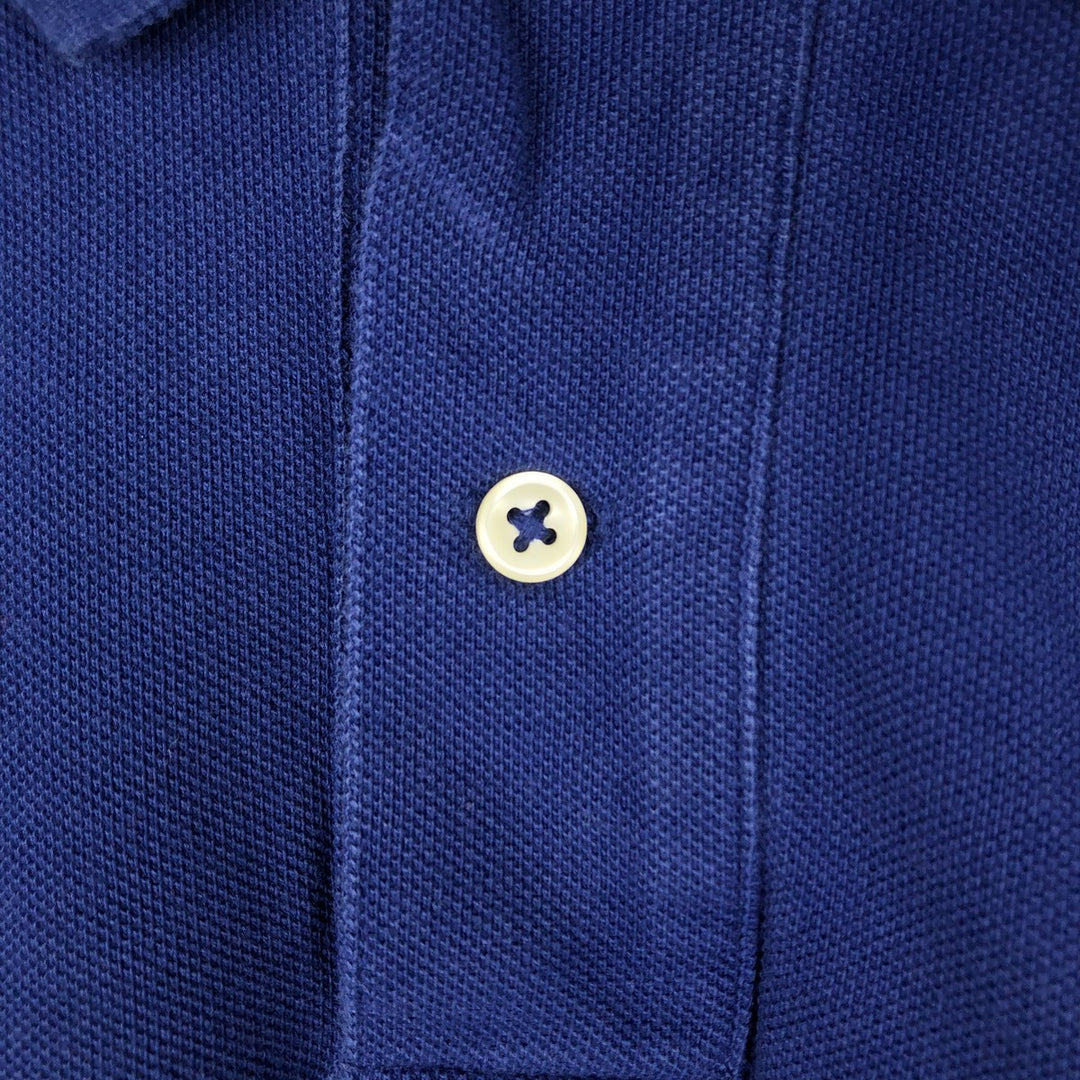 Ralph Lauren POLO RALPH LAUREN CLASSIC FIT short sleeve polo shirt for men size L unclear Navy blue Vintage Second Hand