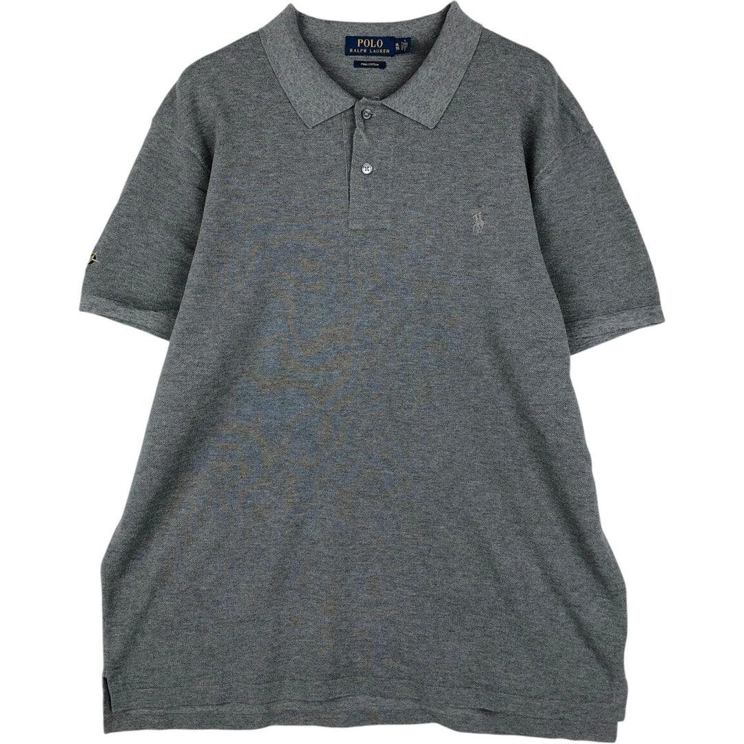 Ralph Lauren POLO RALPH LAUREN short sleeve polo shirt men's XL equivalent cotton gray type Vintage Second Hand