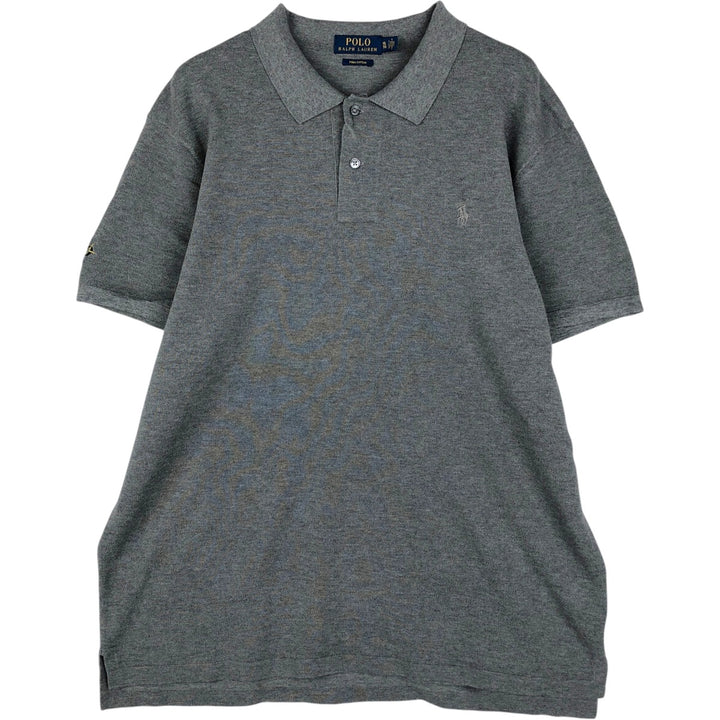 Ralph Lauren POLO RALPH LAUREN short sleeve polo shirt men's XL equivalent cotton gray type Vintage Second Hand