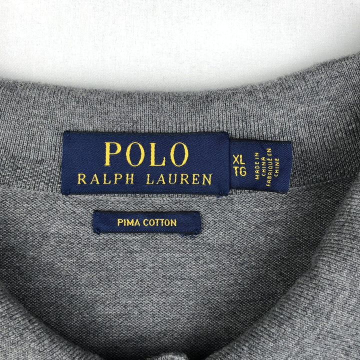 Ralph Lauren POLO RALPH LAUREN short sleeve polo shirt men's XL equivalent cotton gray type Vintage Second Hand