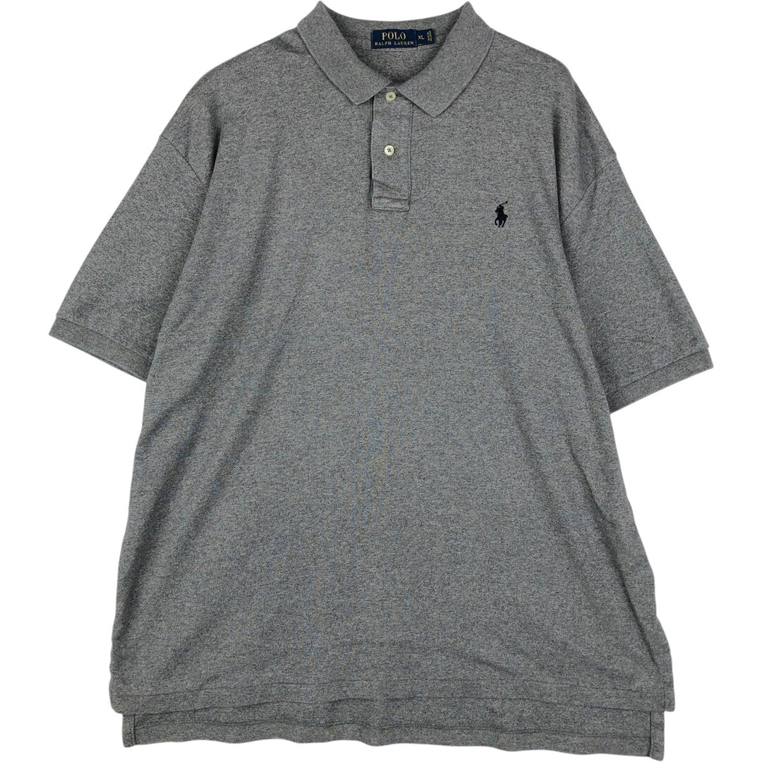Ralph Lauren POLO RALPH LAUREN short sleeve polo shirt men's XL equivalent cotton gray type Vintage Second Hand
