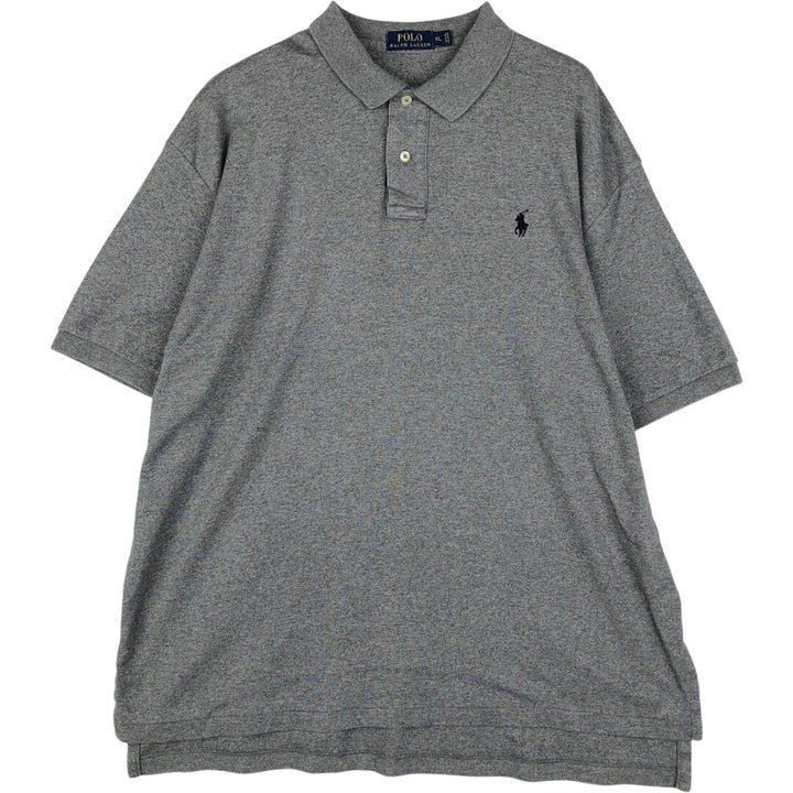 Ralph Lauren POLO RALPH LAUREN short sleeve polo shirt men's XL equivalent cotton gray type Vintage Second Hand