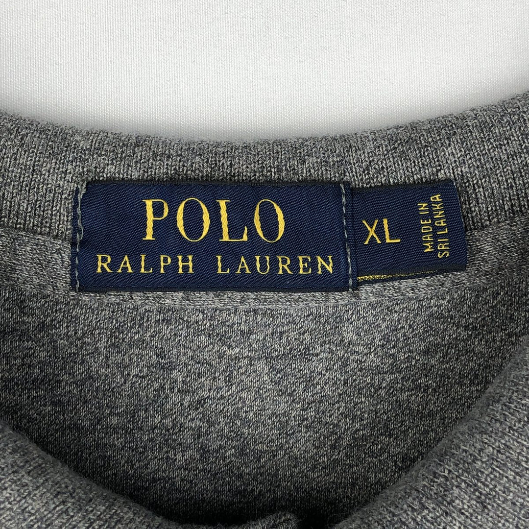 Ralph Lauren POLO RALPH LAUREN short sleeve polo shirt men's XL equivalent cotton gray type Vintage Second Hand