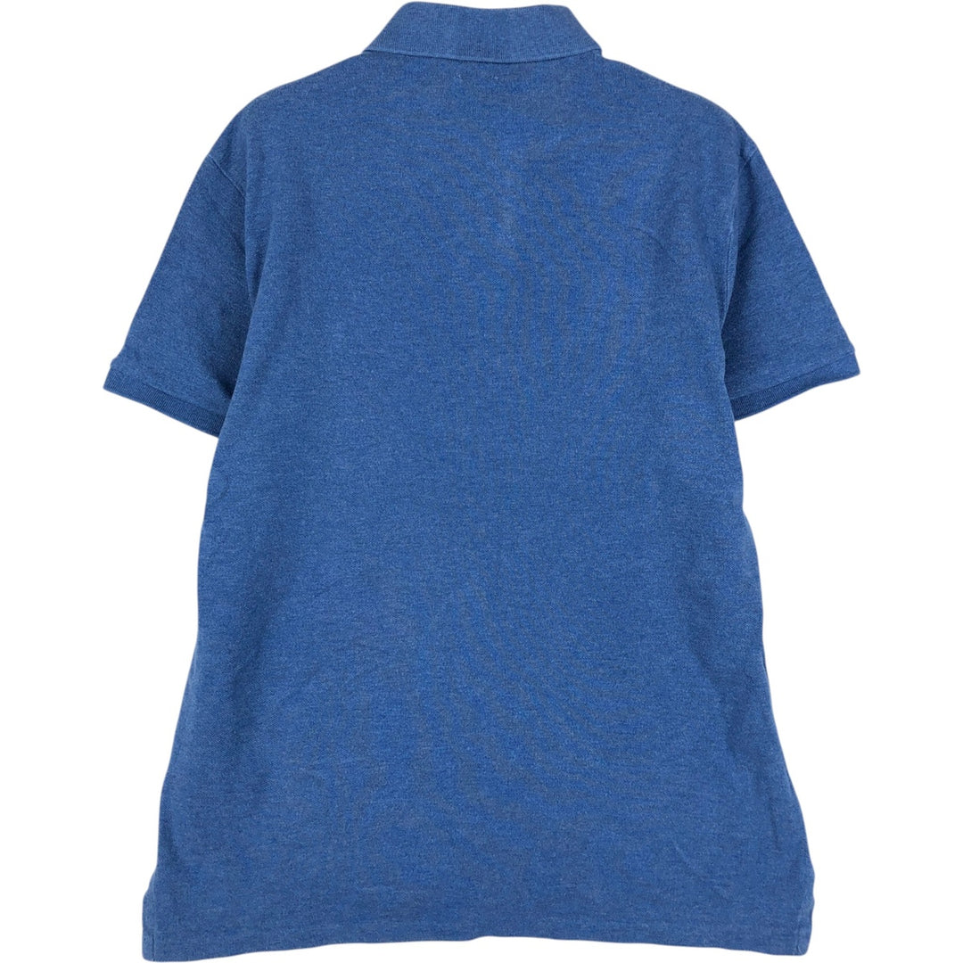 Ralph Lauren POLO RALPH LAUREN CUSTOM SLIM FIT short sleeve polo shirt men's size M unclear blue type Vintage Second Hand
