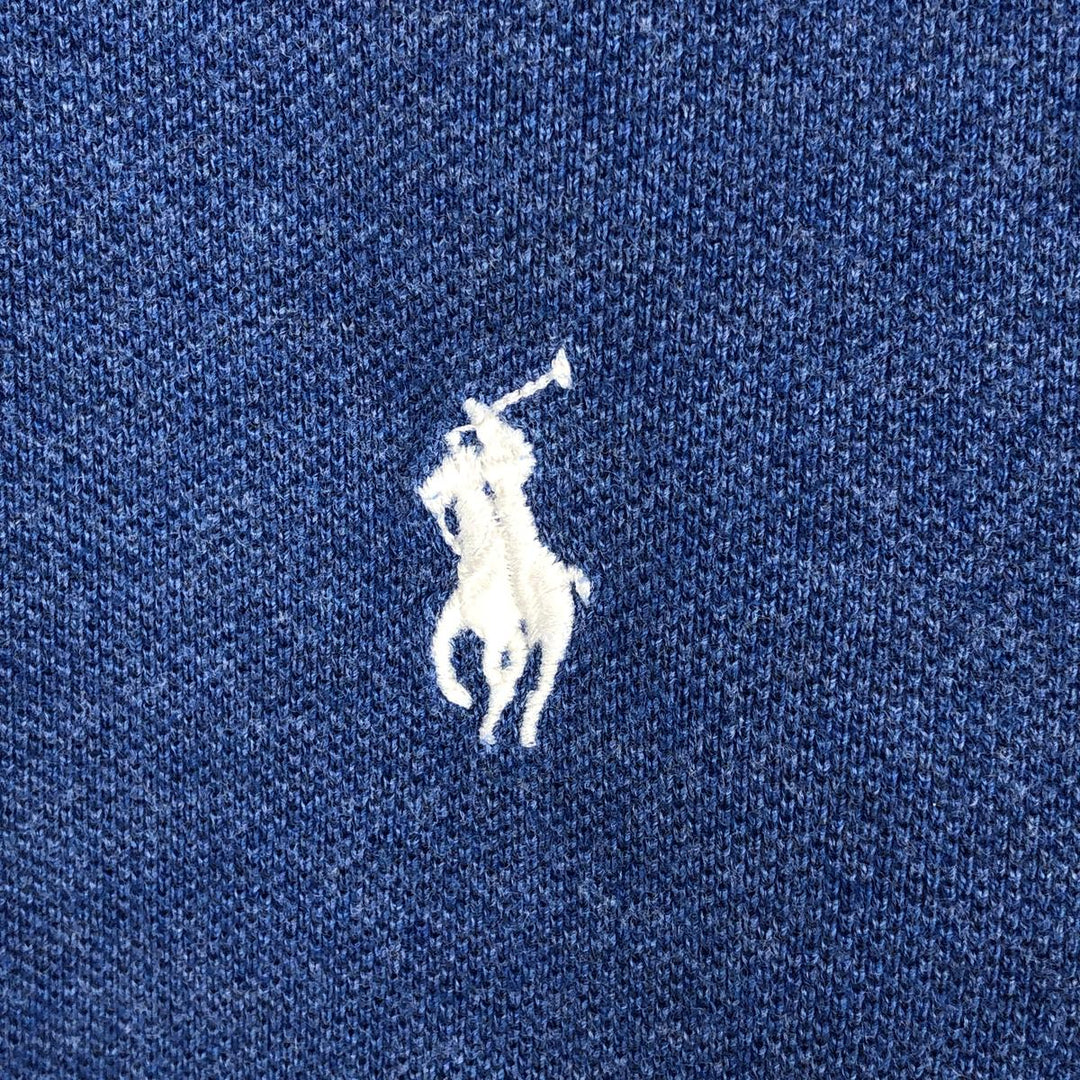 Ralph Lauren POLO RALPH LAUREN CUSTOM SLIM FIT short sleeve polo shirt men's size M unclear blue type Vintage Second Hand