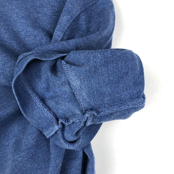 Ralph Lauren POLO RALPH LAUREN CUSTOM SLIM FIT short sleeve polo shirt men's size M unclear blue type Vintage Second Hand