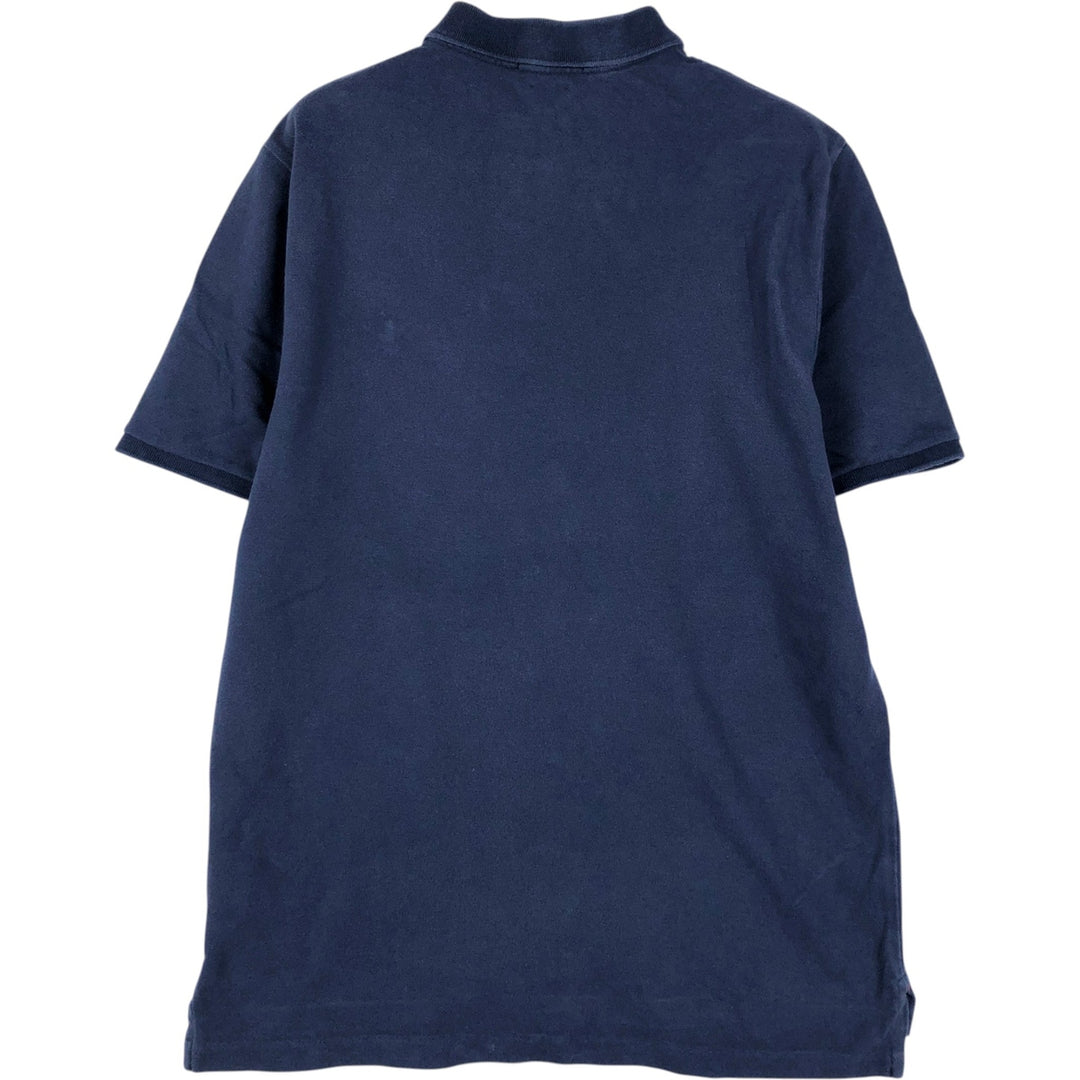 Ralph Lauren POLO RALPH LAUREN CLASSIC FIT short sleeve polo shirt, men's size M cotton navy blue type Vintage Second Hand