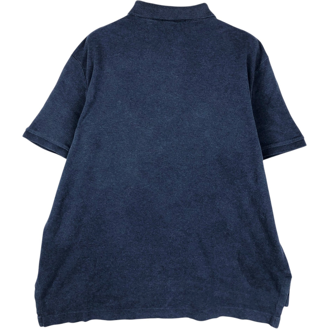 Ralph Lauren POLO RALPH LAUREN short sleeve polo shirt men's size L cotton navy blue type Vintage Second Hand