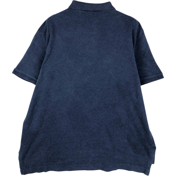 Ralph Lauren POLO RALPH LAUREN short sleeve polo shirt men's size L cotton navy blue type Vintage Second Hand
