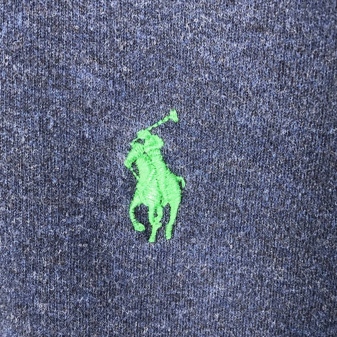 Ralph Lauren POLO RALPH LAUREN short sleeve polo shirt men's size L cotton navy blue type Vintage Second Hand