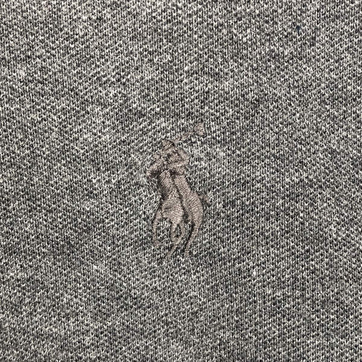 Ralph Lauren POLO RALPH LAUREN CUSTOM SLIM FIT short sleeve polo shirt, men's size L cotton gray type Vintage Second Hand