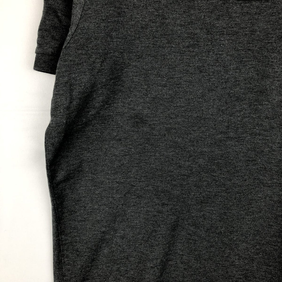 Ralph Lauren POLO RALPH LAUREN CUSTOM SLIM FIT short sleeve polo shirt, men's size L cotton gray type Vintage Second Hand