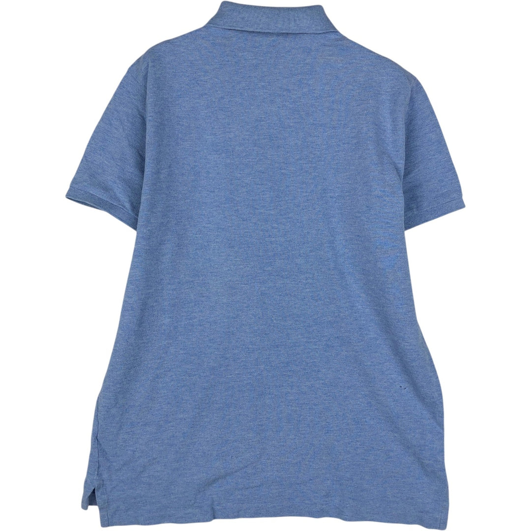 Ralph Lauren POLO RALPH LAUREN CUSTOM SLIM FIT short sleeve polo shirt men's size M cotton Blue type light blue Vintage Second Hand