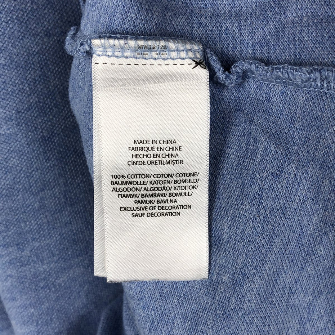 Ralph Lauren POLO RALPH LAUREN CUSTOM SLIM FIT short sleeve polo shirt men's size M cotton Blue type light blue Vintage Second Hand