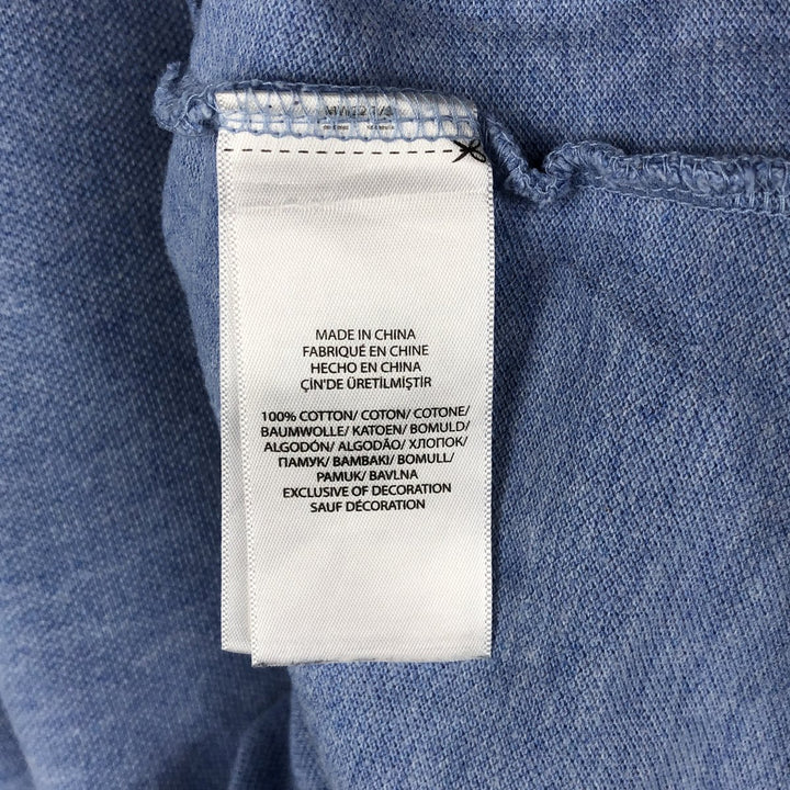 Ralph Lauren POLO RALPH LAUREN CUSTOM SLIM FIT short sleeve polo shirt men's size M cotton Blue type light blue Vintage Second Hand