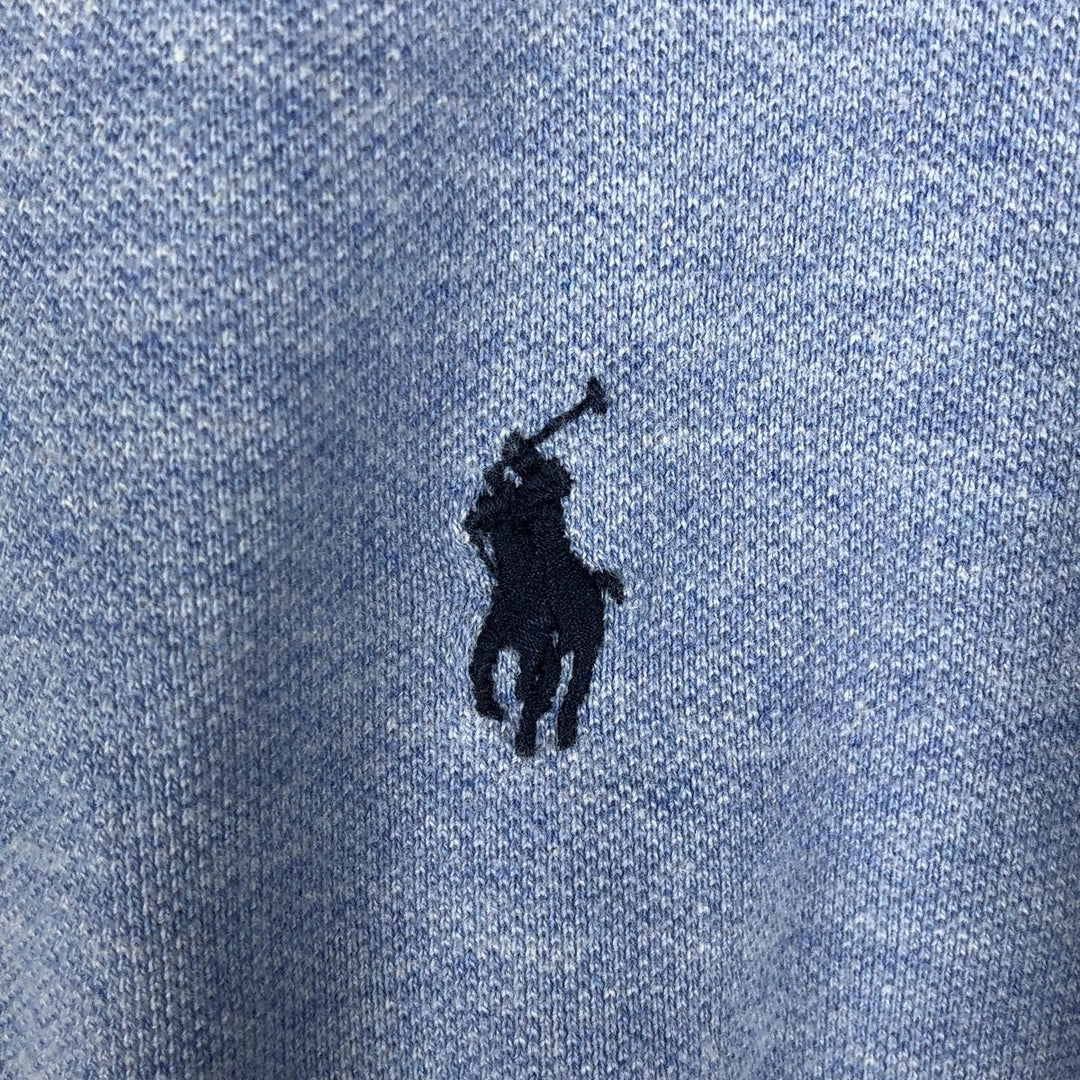 Ralph Lauren POLO RALPH LAUREN CUSTOM SLIM FIT short sleeve polo shirt men's size M cotton Blue type light blue Vintage Second Hand