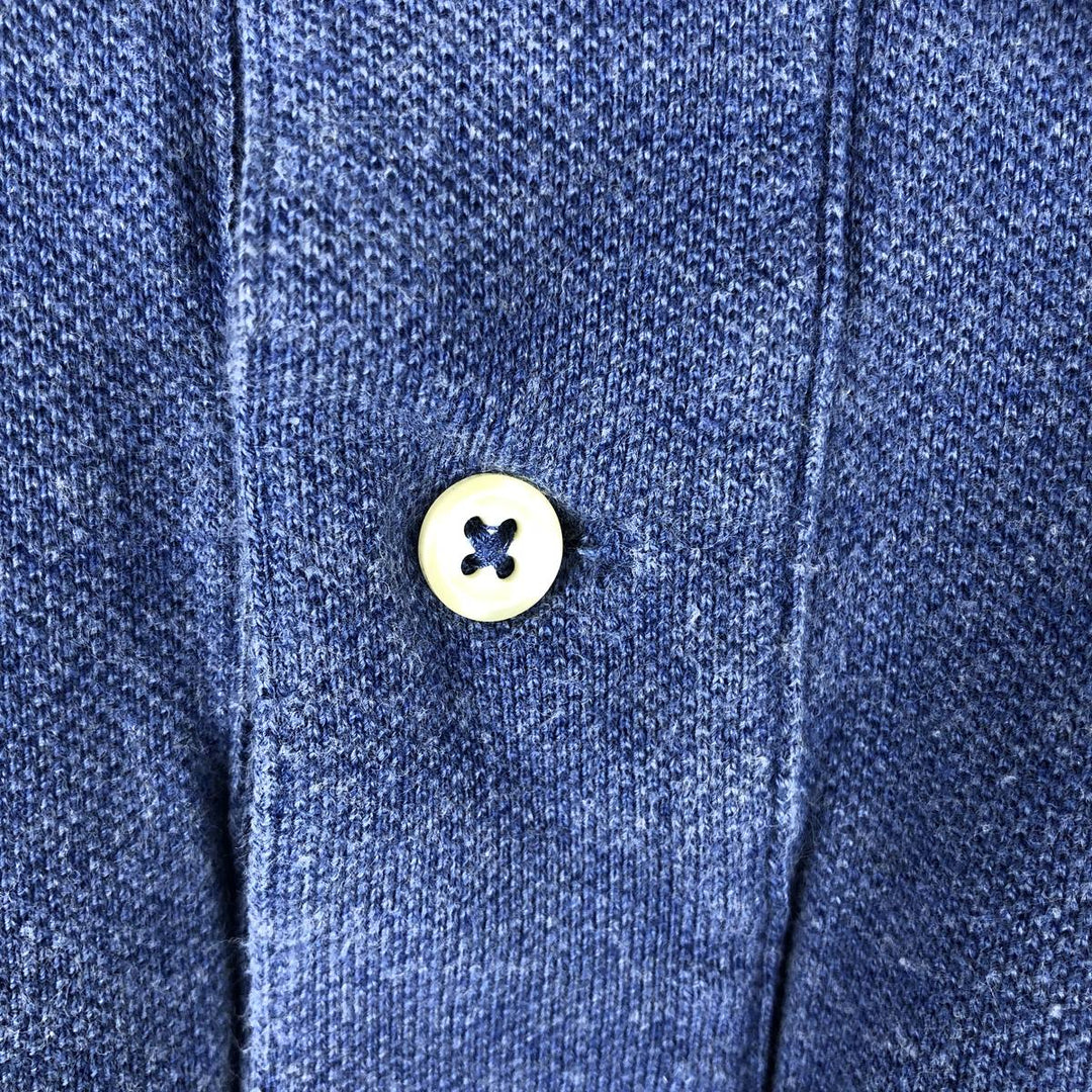 Ralph Lauren POLO RALPH LAUREN CUSTOM SLIM FIT short sleeve polo shirt, men's size L cotton Blue type light blue Vintage Second Hand
