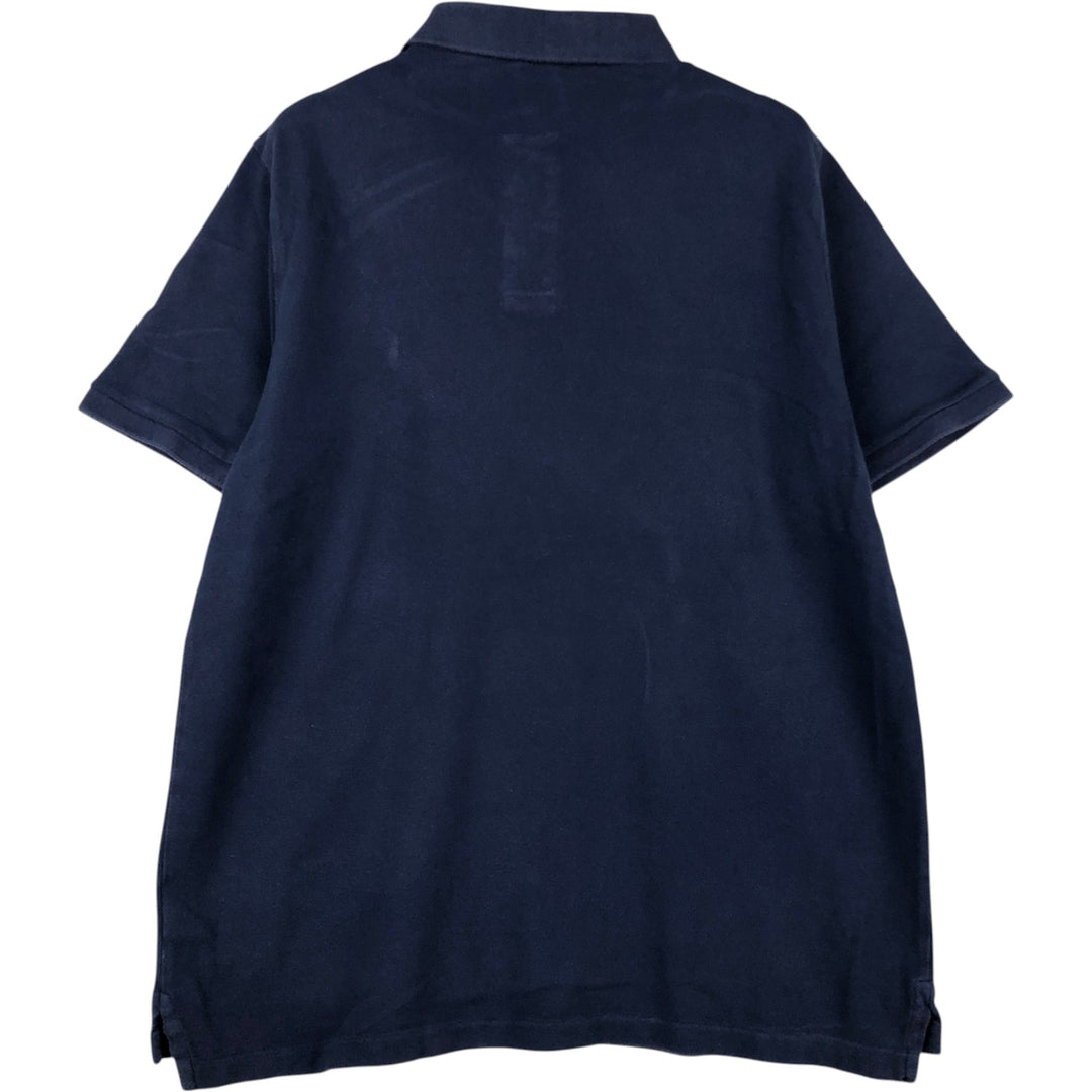 Ralph Lauren POLO RALPH LAUREN CLASSIC FIT short sleeve polo shirt for men size L cotton navy blue type Vintage Second Hand