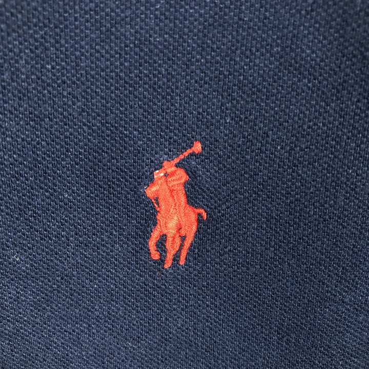 Ralph Lauren POLO RALPH LAUREN CLASSIC FIT short sleeve polo shirt for men size L cotton navy blue type Vintage Second Hand