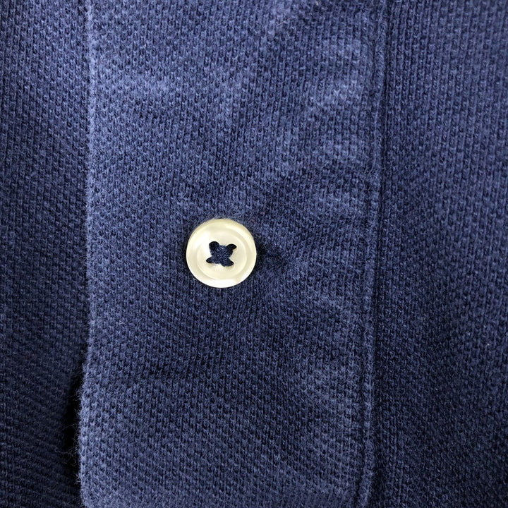 Ralph Lauren POLO RALPH LAUREN CLASSIC FIT short sleeve polo shirt for men size L cotton navy blue type Vintage Second Hand