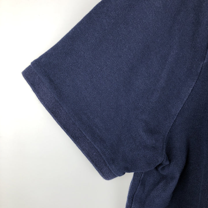 Ralph Lauren POLO RALPH LAUREN CLASSIC FIT short sleeve polo shirt for men size L cotton navy blue type Vintage Second Hand