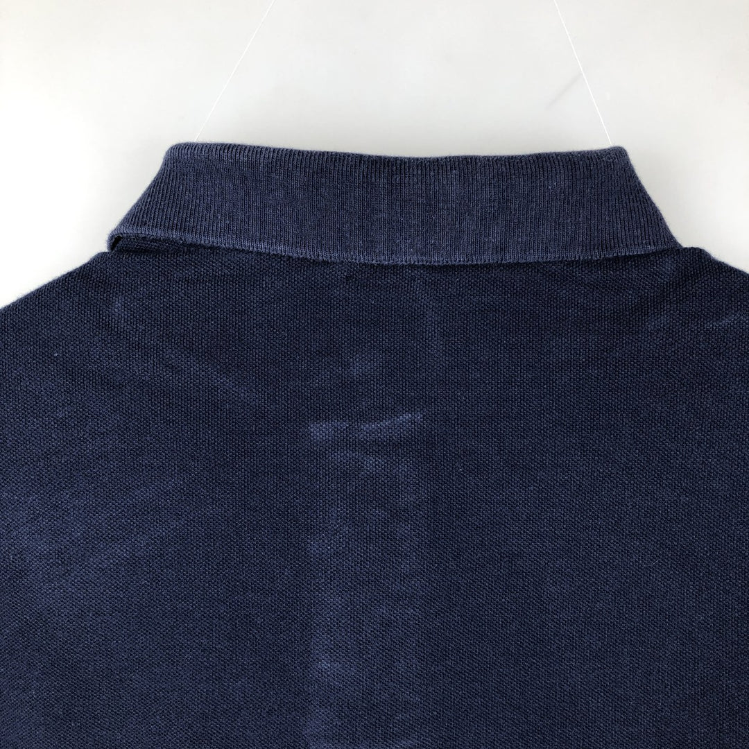 Ralph Lauren POLO RALPH LAUREN CLASSIC FIT short sleeve polo shirt for men size L cotton navy blue type Vintage Second Hand