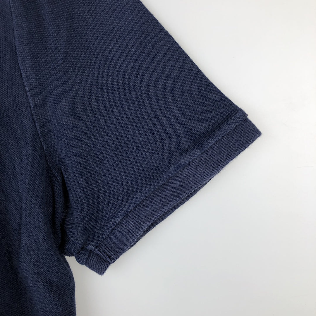 Ralph Lauren POLO RALPH LAUREN CLASSIC FIT short sleeve polo shirt for men size L cotton navy blue type Vintage Second Hand