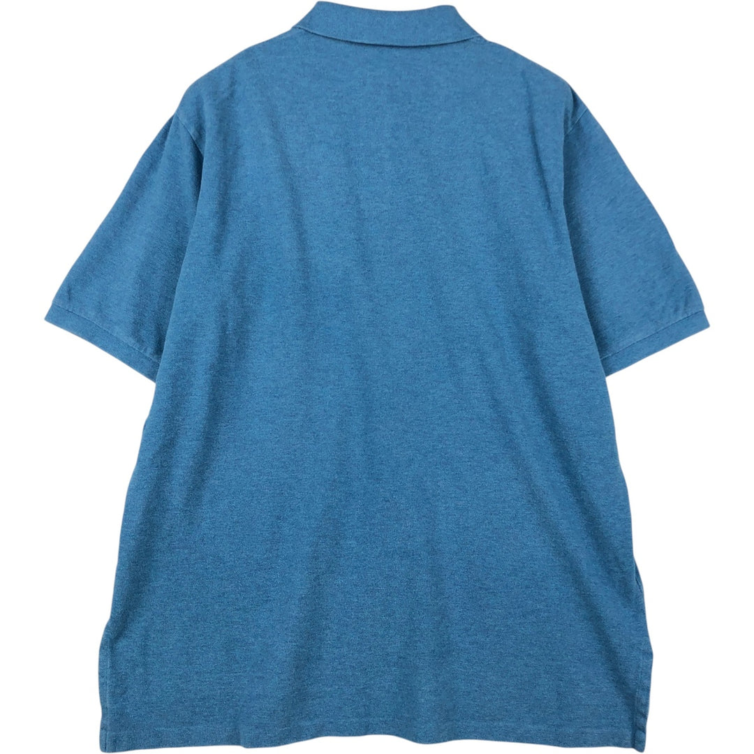 Ralph Lauren POLO RALPH LAUREN short sleeve polo shirt men's XL equivalent cotton Blue type light blue Vintage Second Hand