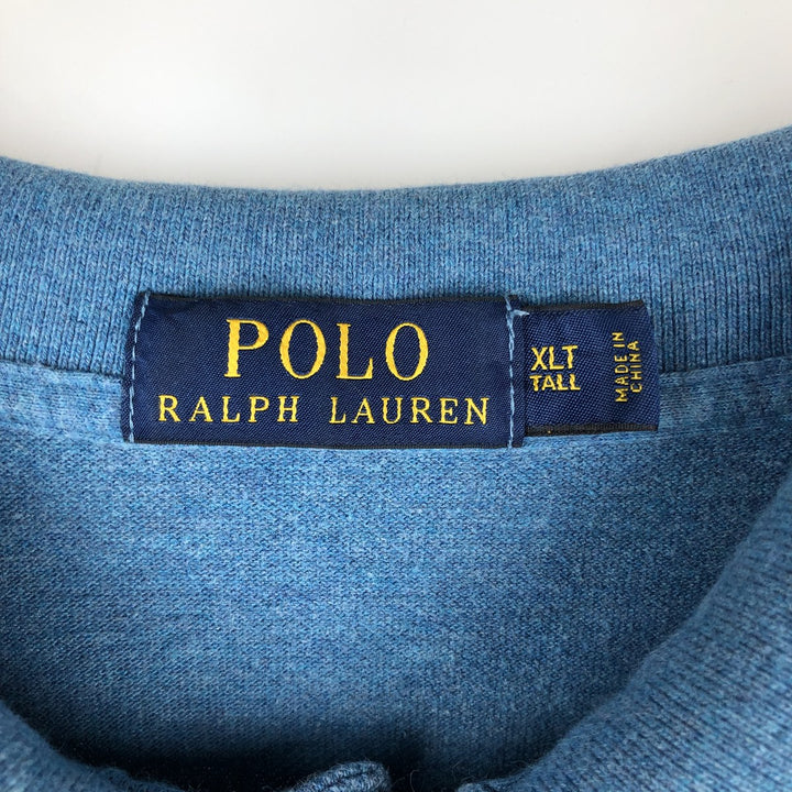Ralph Lauren POLO RALPH LAUREN short sleeve polo shirt men's XL equivalent cotton Blue type light blue Vintage Second Hand