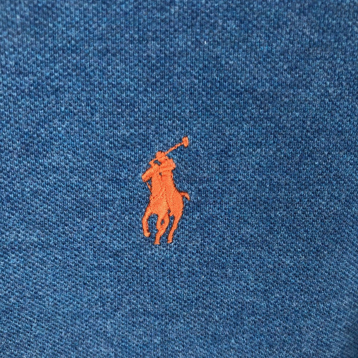 Ralph Lauren POLO RALPH LAUREN short sleeve polo shirt men's XL equivalent cotton Blue type light blue Vintage Second Hand