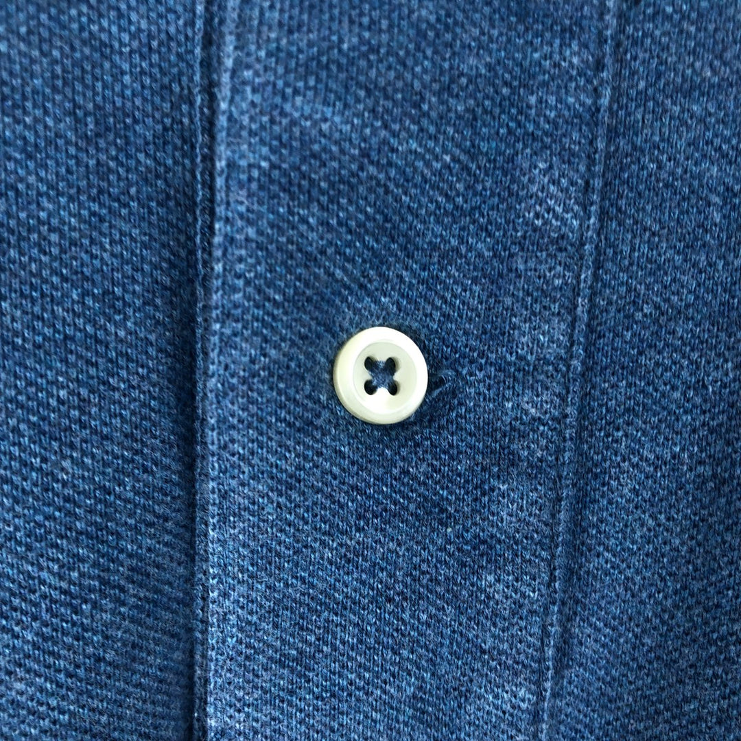 Ralph Lauren POLO RALPH LAUREN short sleeve polo shirt men's XL equivalent cotton Blue type light blue Vintage Second Hand