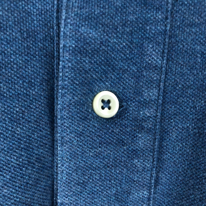 Ralph Lauren POLO RALPH LAUREN short sleeve polo shirt men's XL equivalent cotton Blue type light blue Vintage Second Hand
