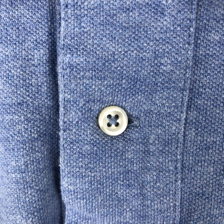 Ralph Lauren POLO RALPH LAUREN CUSTOM FIT short sleeve polo shirt men's XL equivalent cotton Blue type light blue Vintage Second Hand