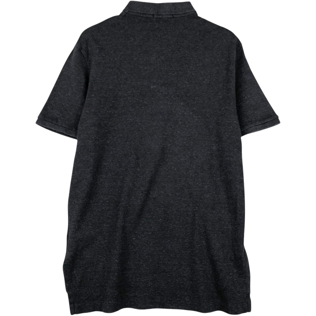 Ralph Lauren POLO RALPH LAUREN short sleeve polo shirt, men's size M cotton black type Vintage Second Hand