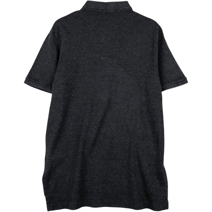 Ralph Lauren POLO RALPH LAUREN short sleeve polo shirt, men's size M cotton black type Vintage Second Hand