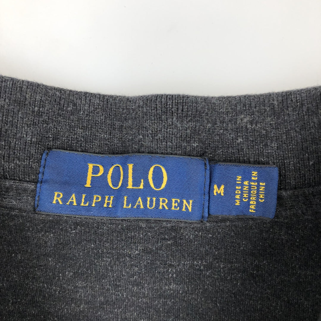 Ralph Lauren POLO RALPH LAUREN short sleeve polo shirt, men's size M cotton black type Vintage Second Hand