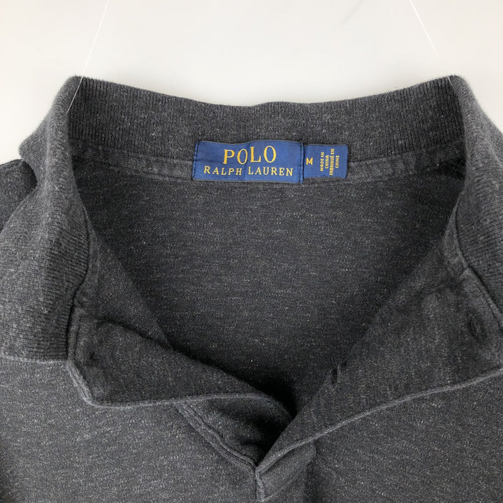 Ralph Lauren POLO RALPH LAUREN short sleeve polo shirt, men's size M cotton black type Vintage Second Hand