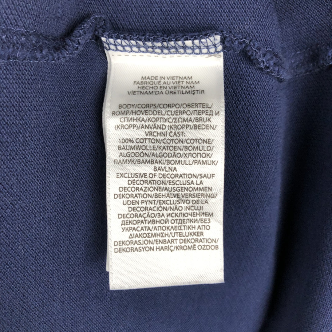 Ralph Lauren POLO RALPH LAUREN CUSTOM SLIM FIT short sleeve polo shirt men's XL equivalent cotton navy blue type Vintage Second Hand