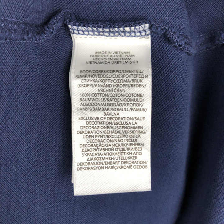 Ralph Lauren POLO RALPH LAUREN CUSTOM SLIM FIT short sleeve polo shirt men's XL equivalent cotton navy blue type Vintage Second Hand