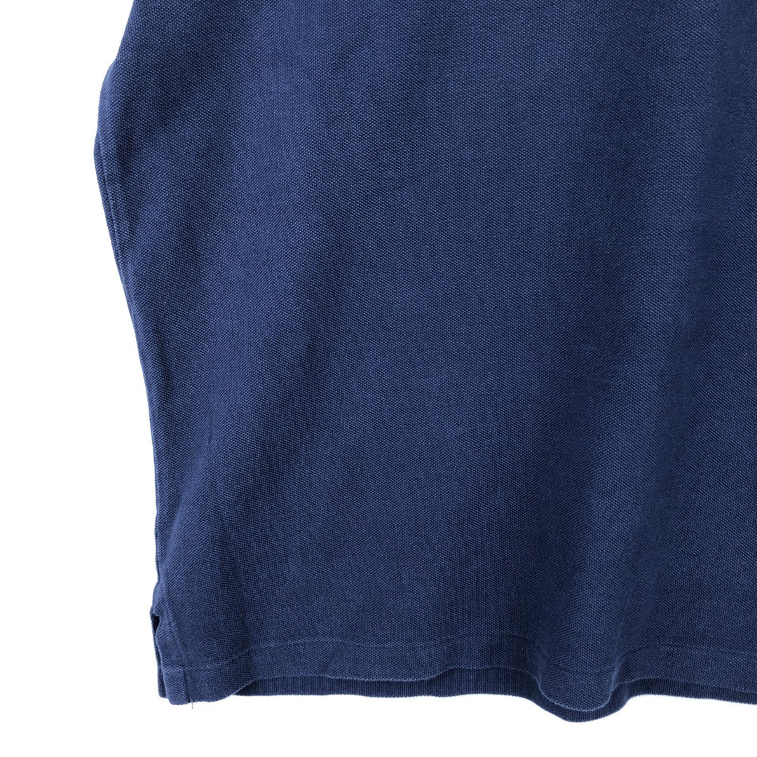 Ralph Lauren POLO RALPH LAUREN CUSTOM SLIM FIT short sleeve polo shirt men's XL equivalent cotton navy blue type Vintage Second Hand