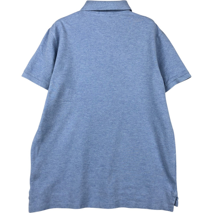 Ralph Lauren POLO RALPH LAUREN CUSTOM SLIM FIT short sleeve polo shirt men's size M cotton Blue type light blue Vintage Second Hand