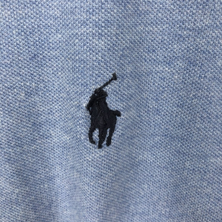 Ralph Lauren POLO RALPH LAUREN CUSTOM SLIM FIT short sleeve polo shirt men's size M cotton Blue type light blue Vintage Second Hand